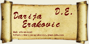 Darija Eraković vizit kartica